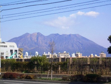 今日の桜島。