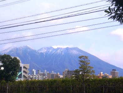 桜島にも冬が来た。