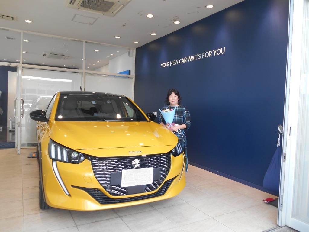 208GT　ファロ・イエロー　ご納車