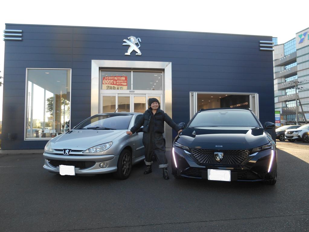 308SW GT BlueHDi　ペルラネラ・ブラック　ご納車