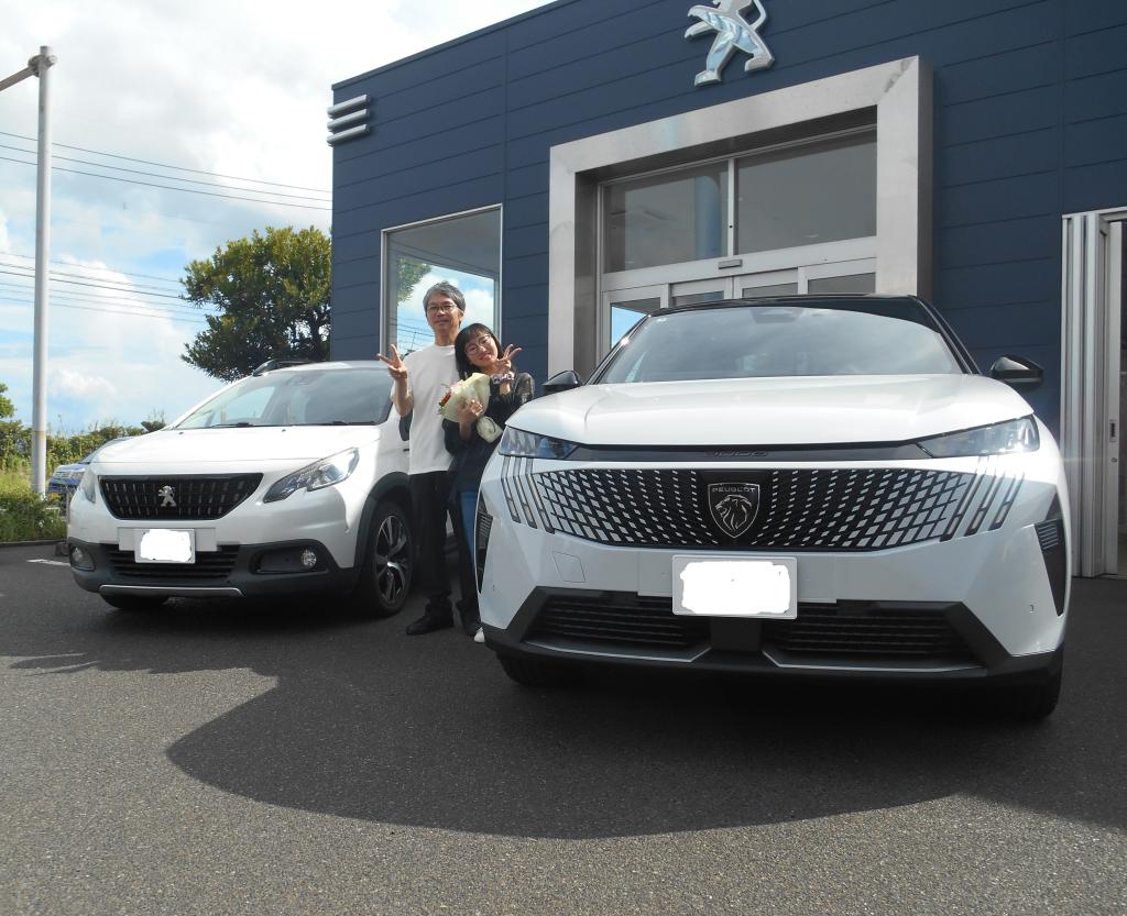 3008 GT HYBRID オケナイト・ホワイトご納車式