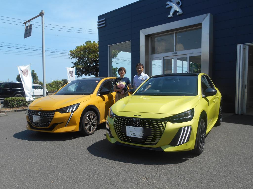 ２０８　GT　HYBRID　アゲダ・イエローご納車式