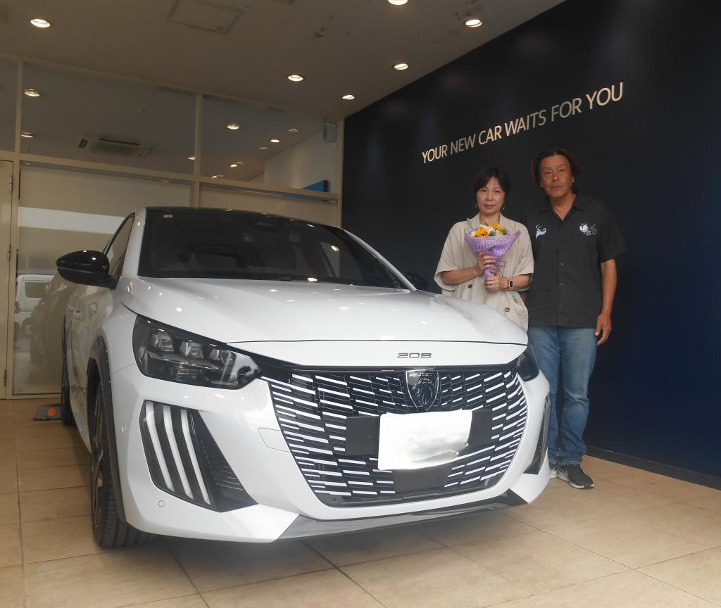 ２０８　GT　HYBRID　オケナイト・ホワイトご納車式